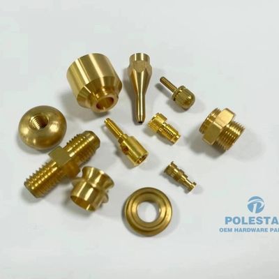Nickel Plated Brass CNC Machined Parts For Faucets Pipe Joints And Water Valves